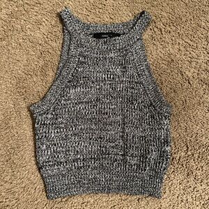 Forever 21 Women's Monochrome Knit Crop Top